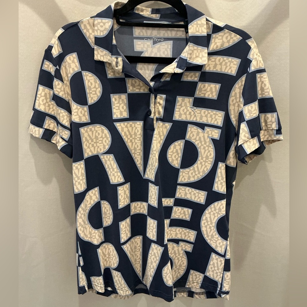 Chervo Alveare Short Sleeve Polo Timeless Navy